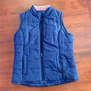 Vineyard Vines Blue Quilted Vest - medium